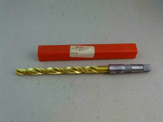 Melcut Tools  .500" Tin Coated Step Drill Bit, Morse Taper , HP-00103-4 REVJ