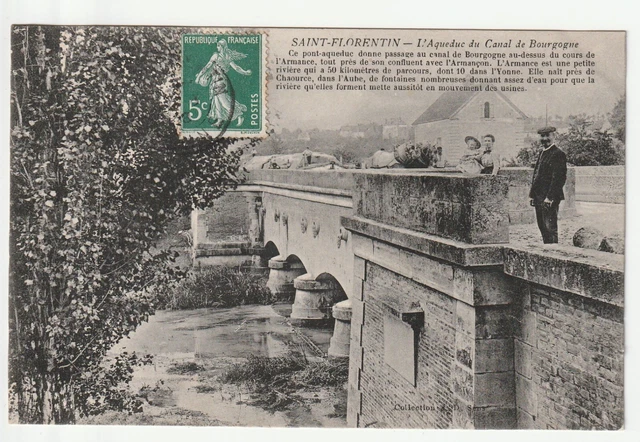 RARE CPA SAINT SAUVEUR EN PUISAYE Gendarme Gendarmerie Yonne (89