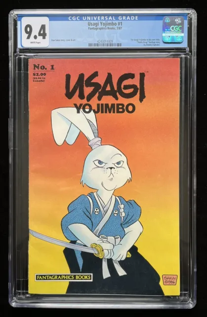 Usagi Yojimbo #1 CGC 9.4 (1987) 1st Usagi In Own Title Stan Sakai * WHITE PAGES