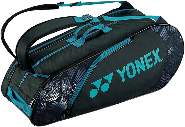 Yonex Tennis Racket Bag 6 pack Backpack BAG2222R Black Blue Japan Yonex Tennis Racket Bag 6 pack Backpack BAG2222R Black Blue Japan