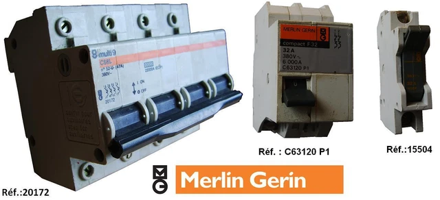 Disjoncteur Différentiel Merlin Gerin Compact F32 10A 380V~ - Occasion, Marque Schneider, C63120