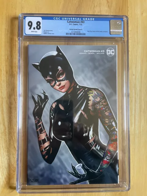 Catwoman #43 Cgc 9.8! Nathan Szerdy Variant Cover B!