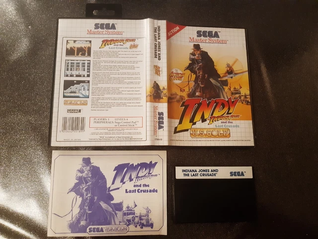 indy indiana jones and the last crusade sega master system complet EUR PAL CIB