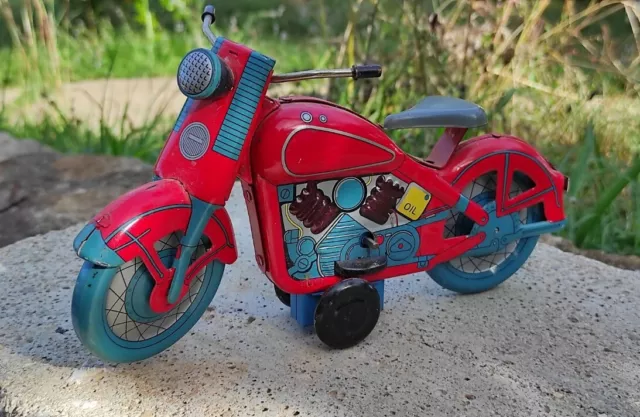 Cadeau- Moto de jouet Voiture enfant en plastique rouge8459
