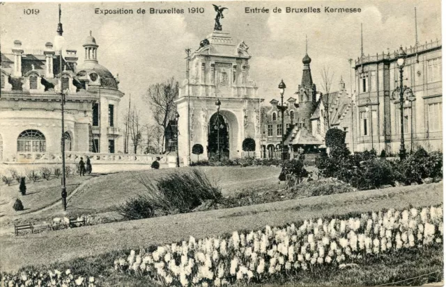 Cpa /  Exposition De Bruxelle 1910 Entree De Bruxelles Kermesse