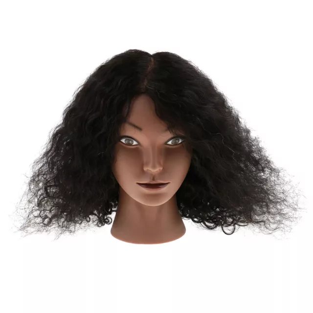 Hairdressing Natural Curly Hair Cosmetology Training Mannequin Head