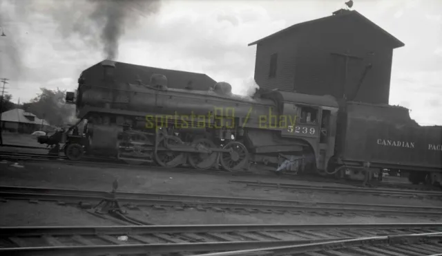 1956 CP Canadian Pacific 2-8-2 Steam Locomotive #5239 - Vtg Railroad Negative