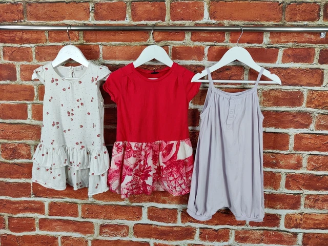Baby Girls Bundle Age 18-24 Months Next H&M Sleeveless Dress Summer Set Red 92Cm