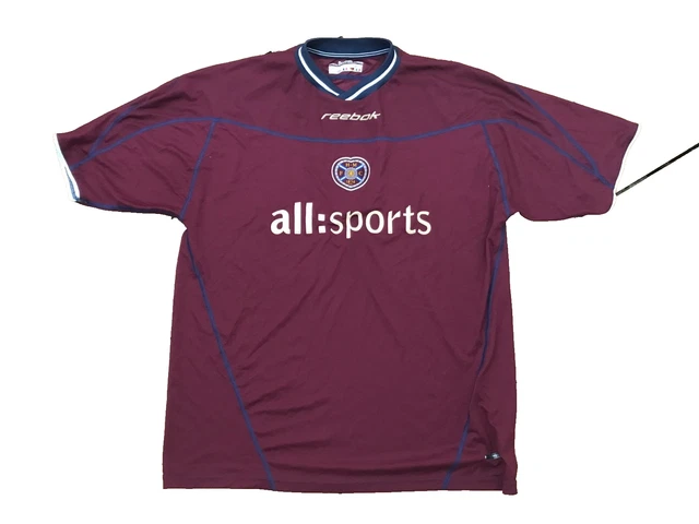 Maillot De Foot Domicile Heart Of Midlothian (Hearts) - Taille XL, Marque Pony, Occasion