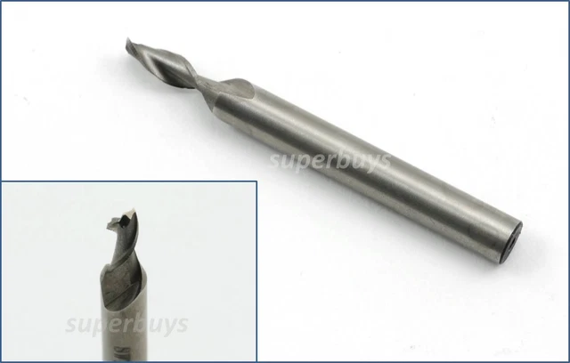 4mm 2 Flute HSS End Milling Mill Edge Cutter Cutting Lathe Router Bit Tool S