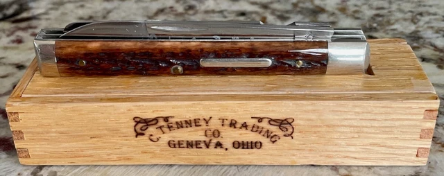 Tenney Trading, Geneva, OH, Brown Bone Doctors Physician’s Knife w/spatula NICE!