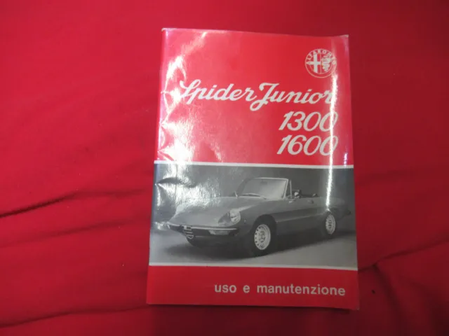 Original Alfa Romeo Spider Junior 1300 1600 Mode D 'em Ploi Sur Italienne