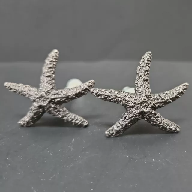 Atlas Homewares 2-1/2-Inch STARFISH Knobs Left & Right Set in Pewter 142-V