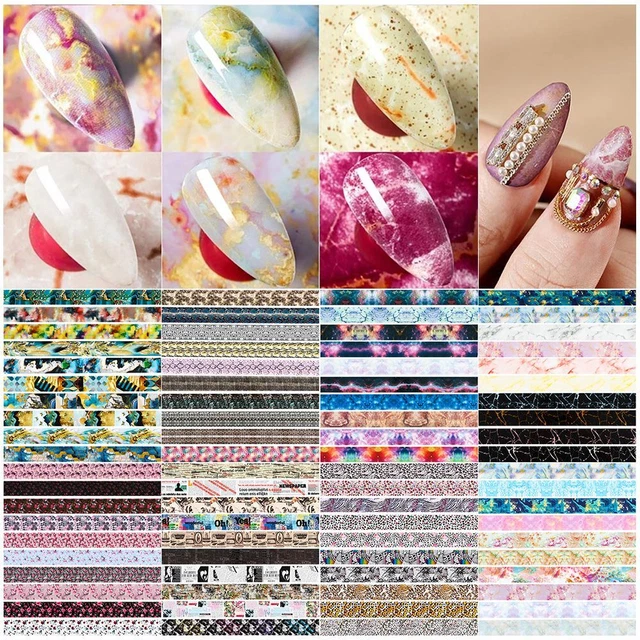 à ongles Vernis à ongles Autocollant de transfert de feuille d'ongle Marbre