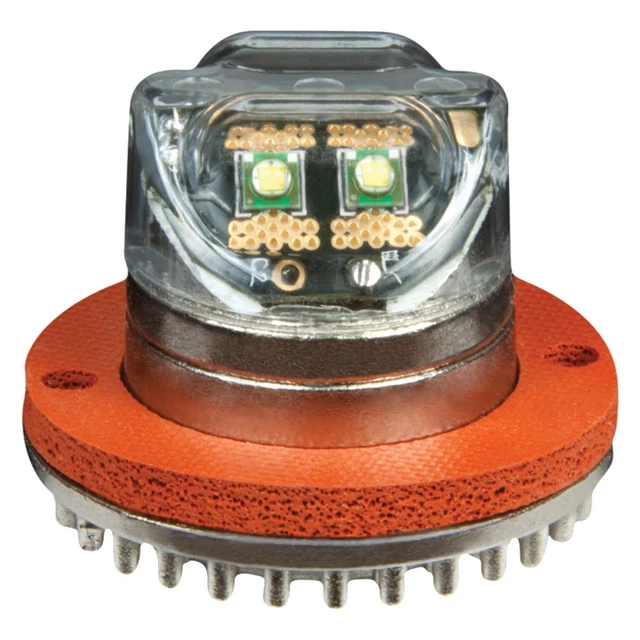 ECCO 6.5" 9011 Series Hide-A-LED Plug-In Mount Amber LED Hideaway Strobe Light