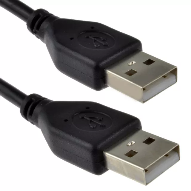 USB 2.0 A to A Cable Male to Male Lead 24AWG Copper High-Speed 50cm/1m/2m/3m/5m