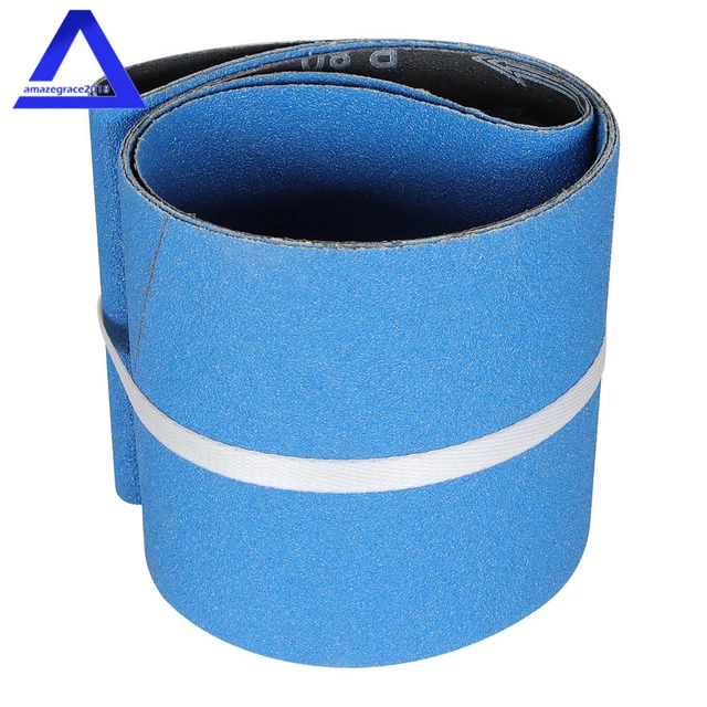 2 Pack 80 GRIT PREMIUM ZIRCONIA, X-WEIGHT SANDING BELTS 6Inch × 48Inch