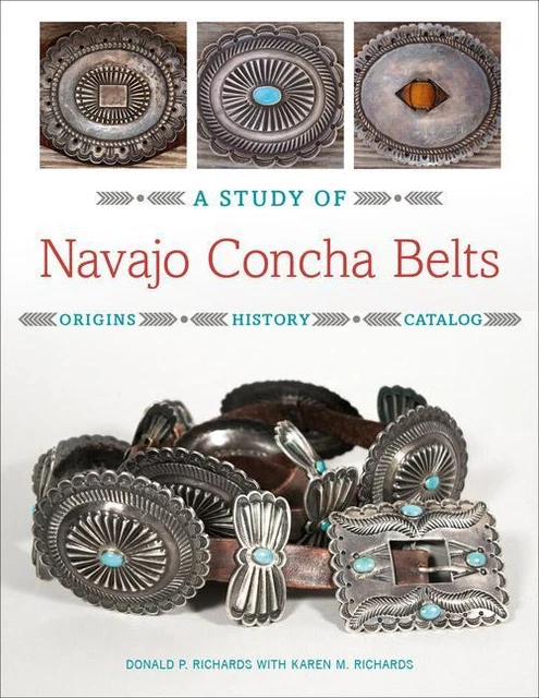 Study of Navajo Concha Belts Origins History Catalog BOOK Native American Indian