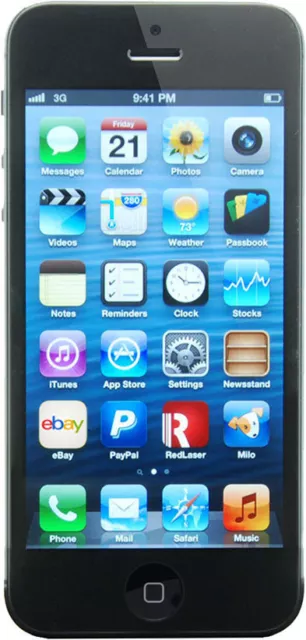 New Condition Apple iPhone 5 - 16GB - Black  (Unlocked) A1429 (GSM)