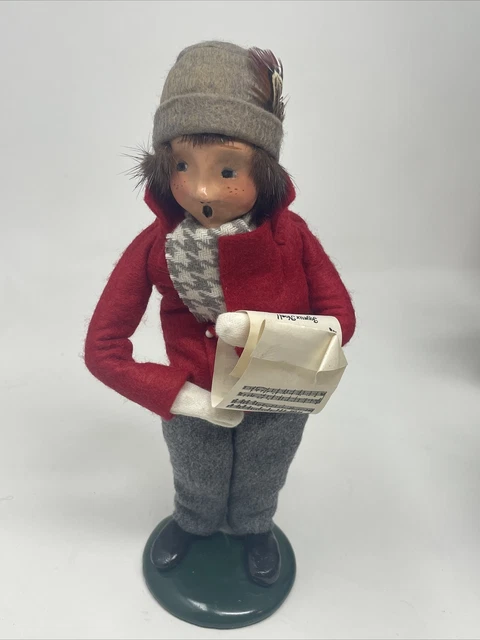 Byers Choice The Carolers Sheet Music Man Figurine Christmas 1991 Vintage Signed Byers Choice The Carolers Sheet Music Man Figurine Christmas 1991 Vintage Signed