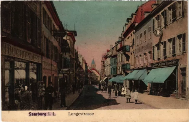 CPA AK SARREBOURG - SAARBURG i. L. - Langestrasse (387704)