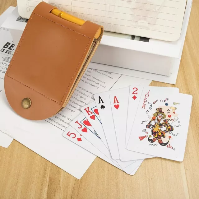 Portable Card Game Board Leather Cribbage Game Board Game Scoring Boards