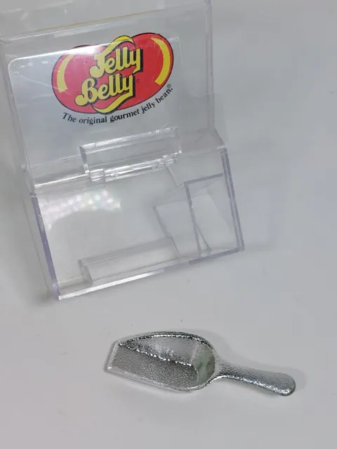 Jelly Belly Bean Desktop Dispenser Bin Candy Snack Container Clear with Scoop