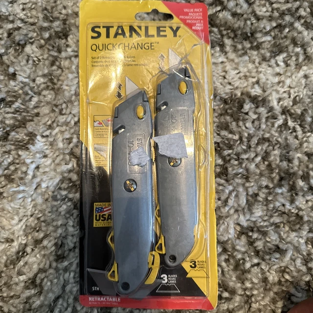NEW STANLEY QUICKCHANGE Utility Knife with Retractable Blade 10499 2