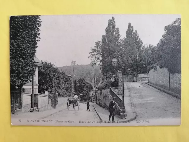 CPA 95 - MONTMORENCY Val d'Oise RUE de JOIGNY et de La TERRASSE