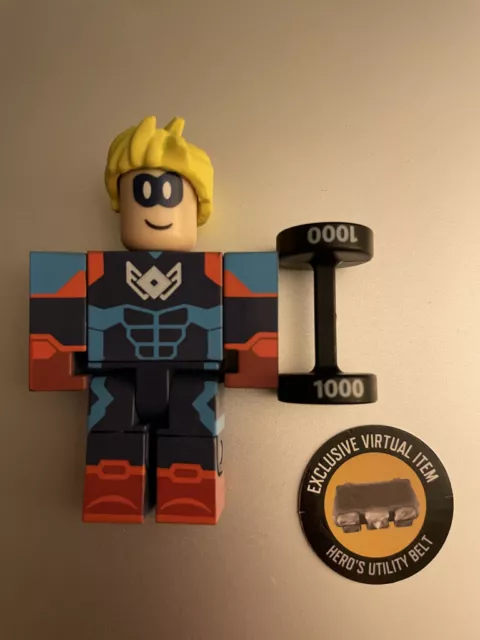 Roblox Celebrity 7 Heroes of Robloxia Blue Basher Cap w Hero Utility Belt  Code