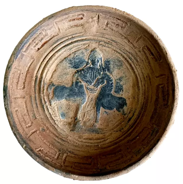 300 BC Ancient Roman Ceramic Terracotta Plateful Plate Museum Quality Artifact