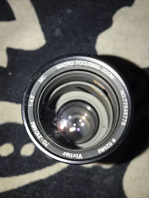 Vivitar Canon FD 70-210mm Lens For Canon Vtg 52mm 1:4.5 MC macro Focusing Zoom