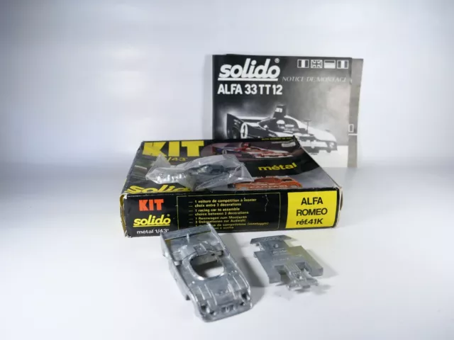 Solido Kit metal  ref.41K Alfa Romeo 1/43 neuf à monter boxed/en boite