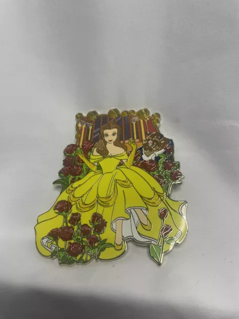 Disney Fantasy Pin Beauty And The Beast Belle Rose Garden Of Serenity Pin Le 50