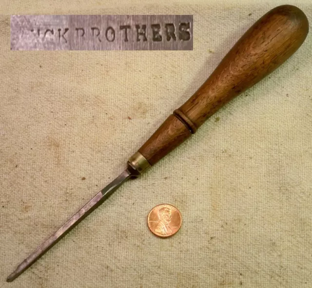 Buck Bros 1/8 Inch Mortising Carving Chisel Good Shape Working Collectible READ