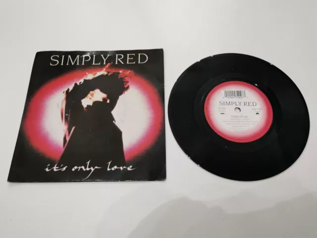 simply red its only love 7" vinyl record very good condition 2