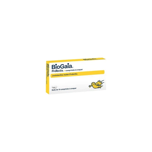 Biogaia Probiotique Comprimés à Croquer Gout Citron 10 Comprimés