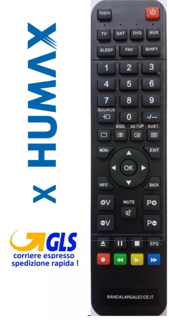 Telecomando gia' programmato per HUMAX HD202XT2