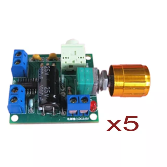 5PCS PAM8406 Digital Class D Stereo Audio Amplifier Board Dual Channel 6W+6W AMP