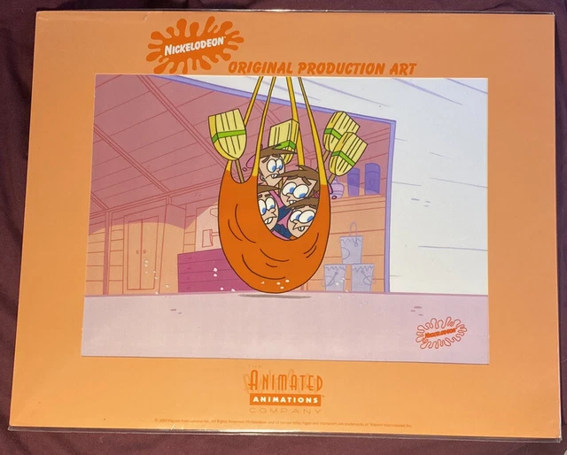 Fairly Odd Parents. Nickelodeon ORIGINAL PRODUCTION CEL ANIMATION ART Signed COA