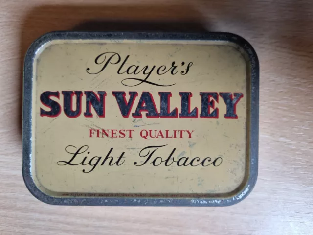 Vintage Players Sun Valley Tobacco Tin empty