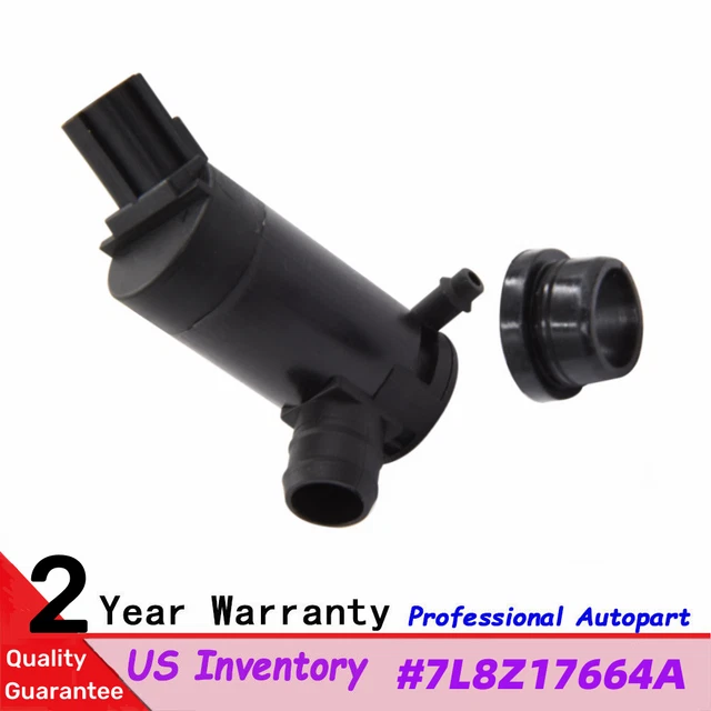 Upgraded Windshield Washer Pump With Grommet - Replacement For 2006-2014 Ford F150, Fits Many Ford/Lincoln/Mazda Models