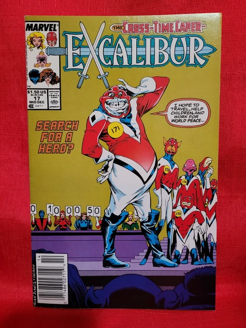 Excalibur #17- 1989 Chris Claremont, Alan Davis, X-Men, Marvel, VF!