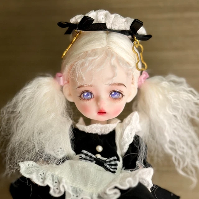 1/6 BJD Doll Girls Female Body 12inch Ball Jointed Eyes Wig Clothes Xmas Gift