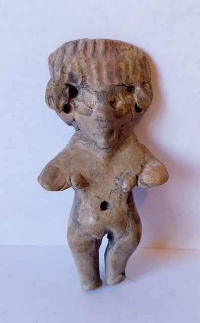 Figurine Anthropomorphe En Terre Cuite – Tlatilco, Mexique – 1200-900 Av. J.-C. – 6,7 Cm – Bon état