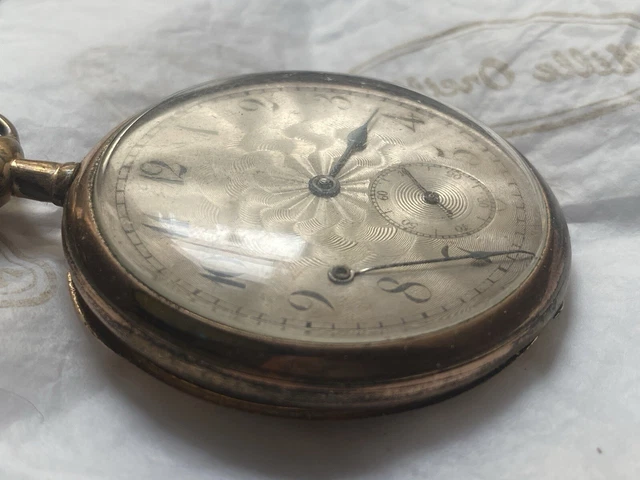 Montre à Gousset Ancienne Plaquée Or - Marque Florus, Pour Homme, Occasion