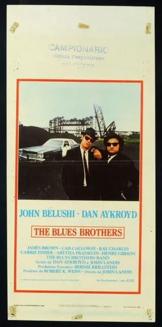 THE BLUES BROTHERS John Belushi, Cab Calloway RARA LOCANDINA 1a ed. '80!! POSTER