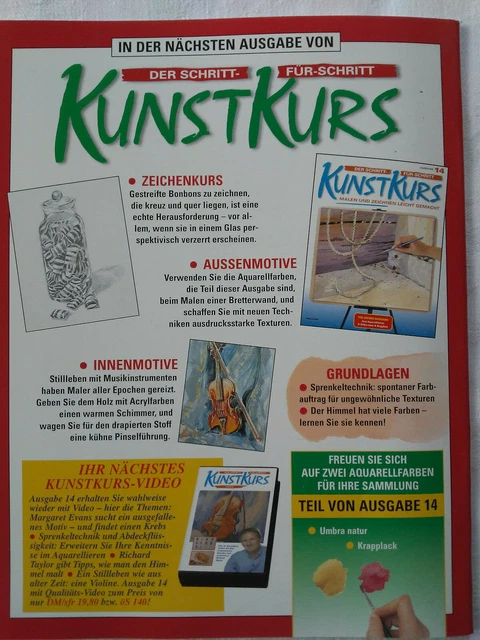 Ausgabe 14, Der Schritt-für-Schritt Kunstkurs, Malen und Zeichnen leicht gemacht