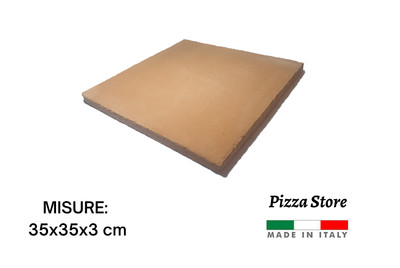 BISCOTTO DI CASAPULLA 35x35x3 - PIETRA REFRATTARIA PER PIZZA FORNO  ELETTRICO GAS EUR 39,90 - PicClick IT