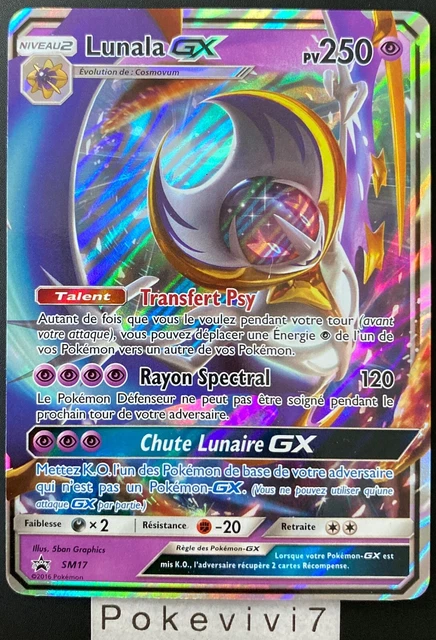 Pokemon Card LUNALA 61/145 Rare Sun & Moon 2 SL2 Guardians Ascending FR